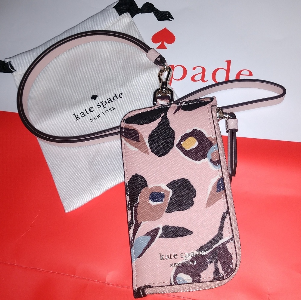 Cameron Paper Rose Card Case Lanyard - Picture 1 of 8